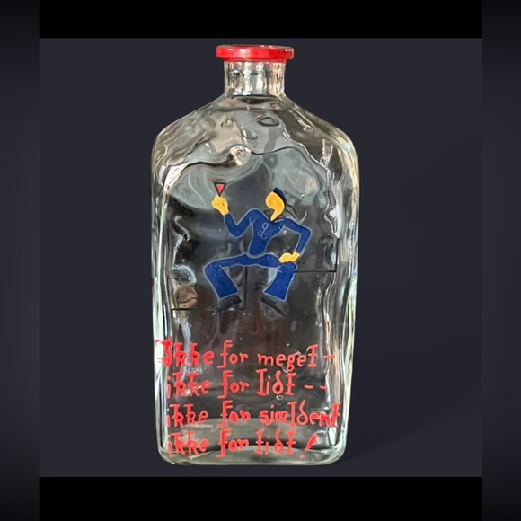 VINTAGE MCM Jacob E. Bang Kastrup (Holmegaard) Denmark Glass Decanter